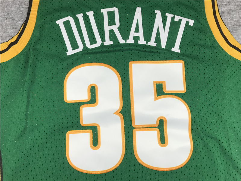 Men's Seattle SuperSonics Kevin Durant 2007-08 Green Hardwood Classics Swingman Jersey