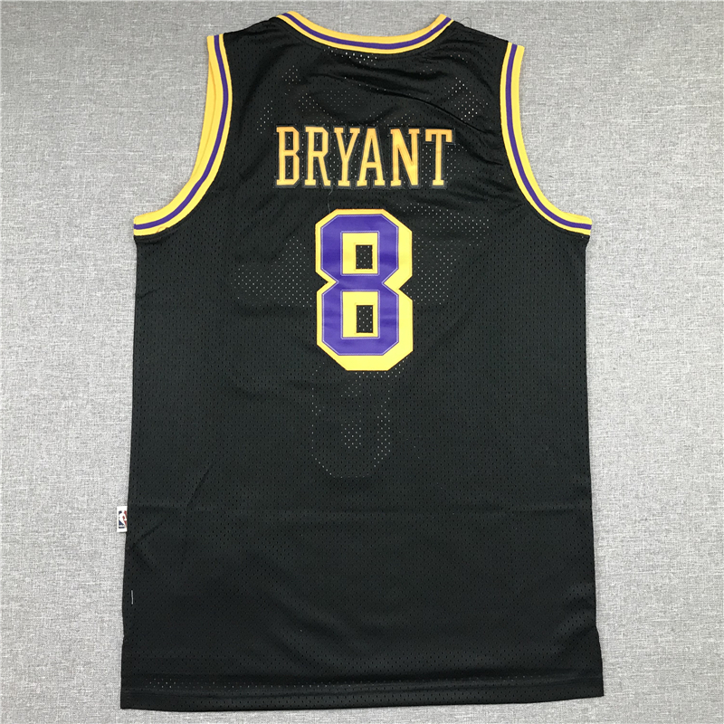 Men's Los Angeles Lakers Kobe Bryant #8 Black Classics Player Jersey