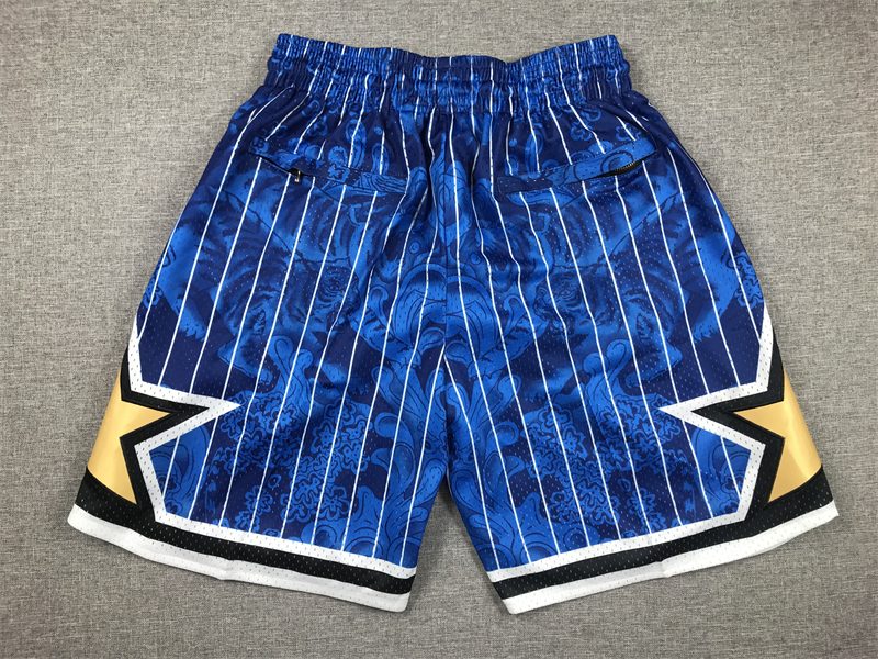 Men's Orlando Magic Tiger Year Limited Edition Blue Basketball Shorts