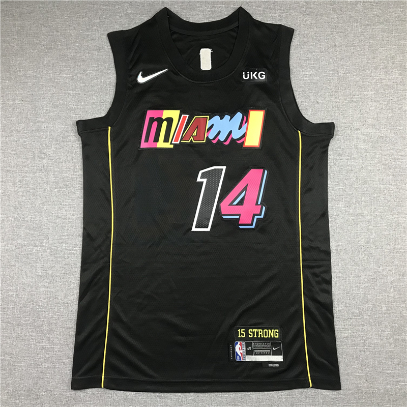 Men's Miami Heat Tyler Herro #14 Black Swingman Player Jersey - City Edition