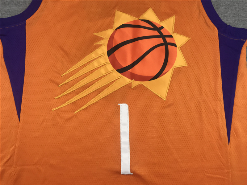 Men's Phoenix Suns Devin Booker Orange 2019/20 Fast Break Replica Player Jersey