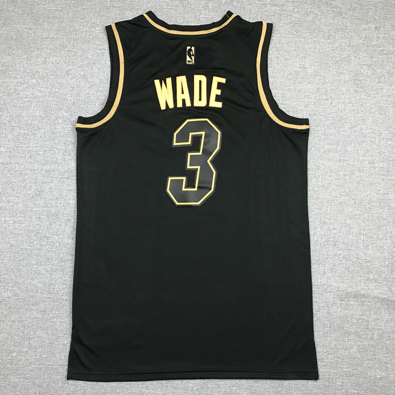 Men's Miami Heat Dwyane Wade #3 NBA Black Swingman Player Jersey