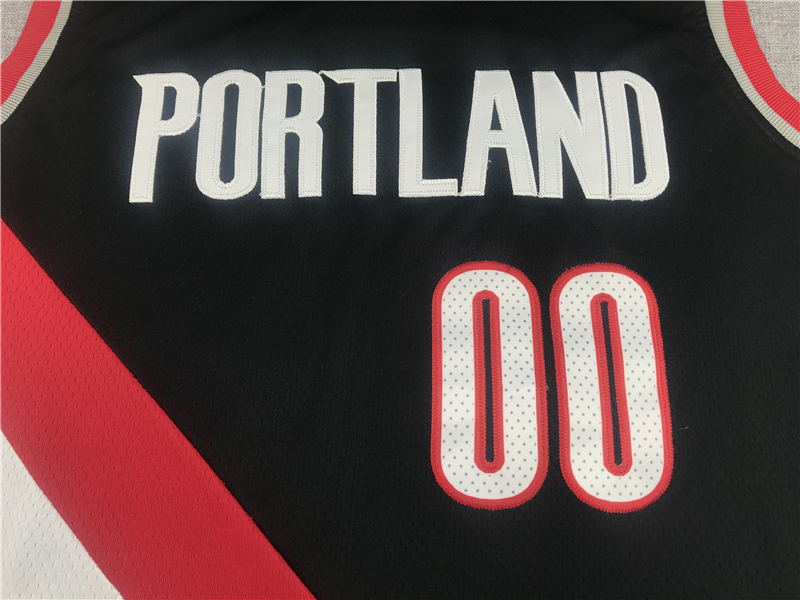 Men's Portland Trail Blazers Carmelo Anthony #00 Black Swingman Fashion Jersey