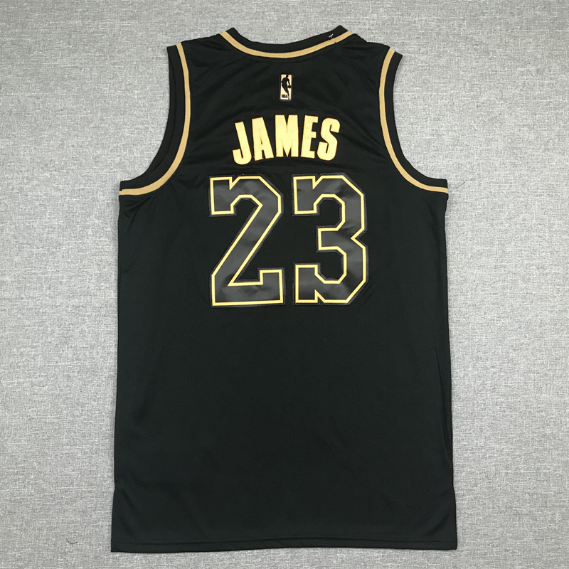 Men's Los Angeles Lakers LeBron James #23 NBA Black Swingman Player Jersey