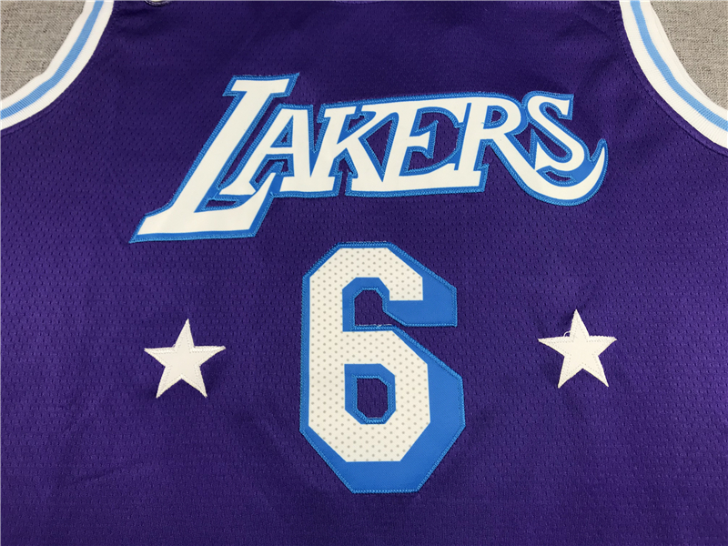 Men's Los Angeles Lakers LeBron James Purple Swingman Jersey - City Edition