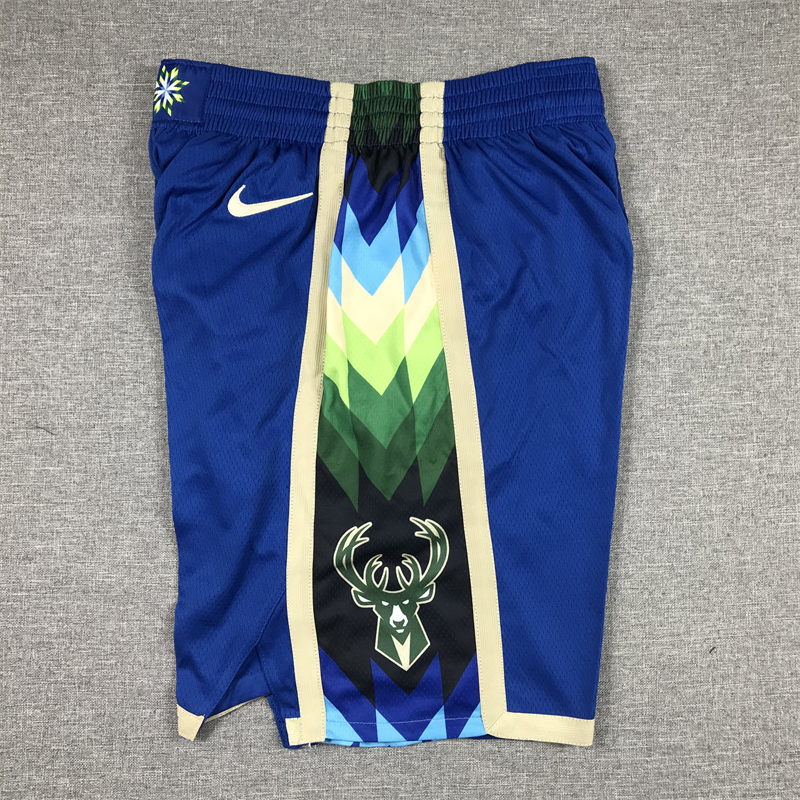 Men's Milwaukee Bucks 2022/23 Blue City Edition Basketball Shorts