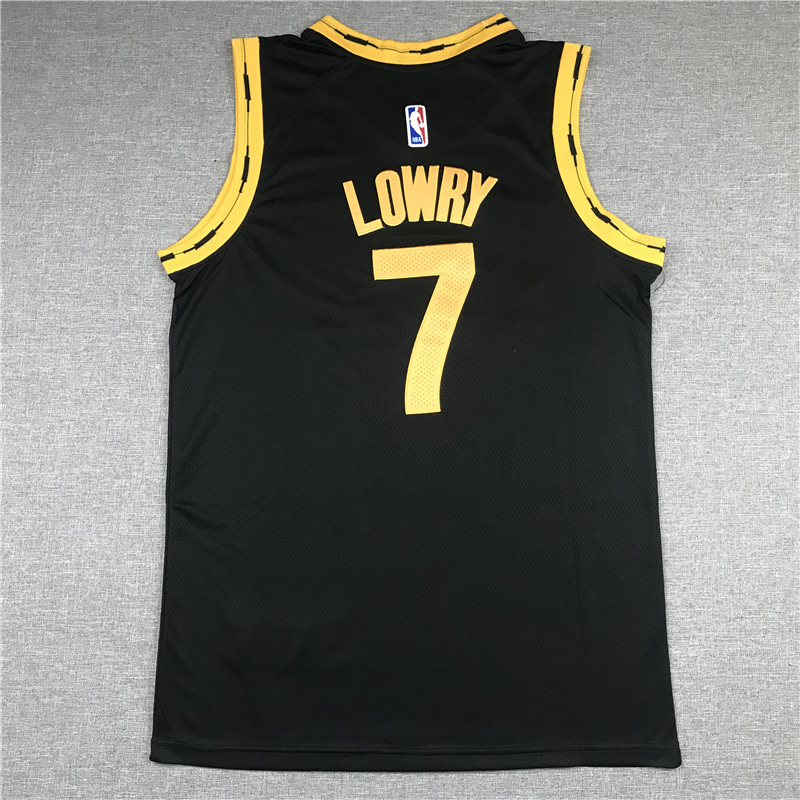Men's Toronto Raptors Kyle Lowry #7 Black Replica Player Jersey