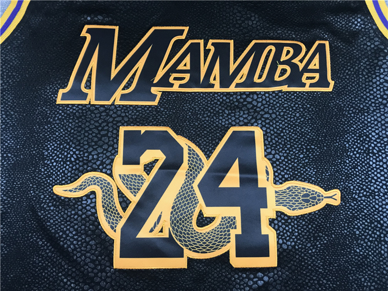 Men's Los Angeles Lakers Kobe Bryant #24 Black Player Jersey