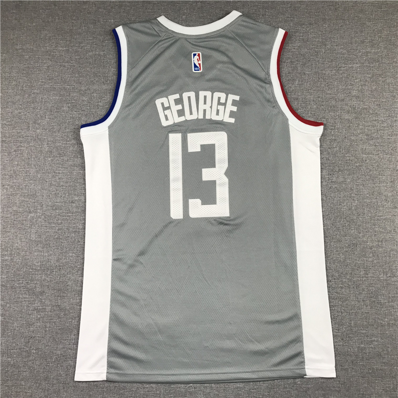 Men's LA Clippers Paul George Gray 2020/21 Swingman Jersey - Earned Edition