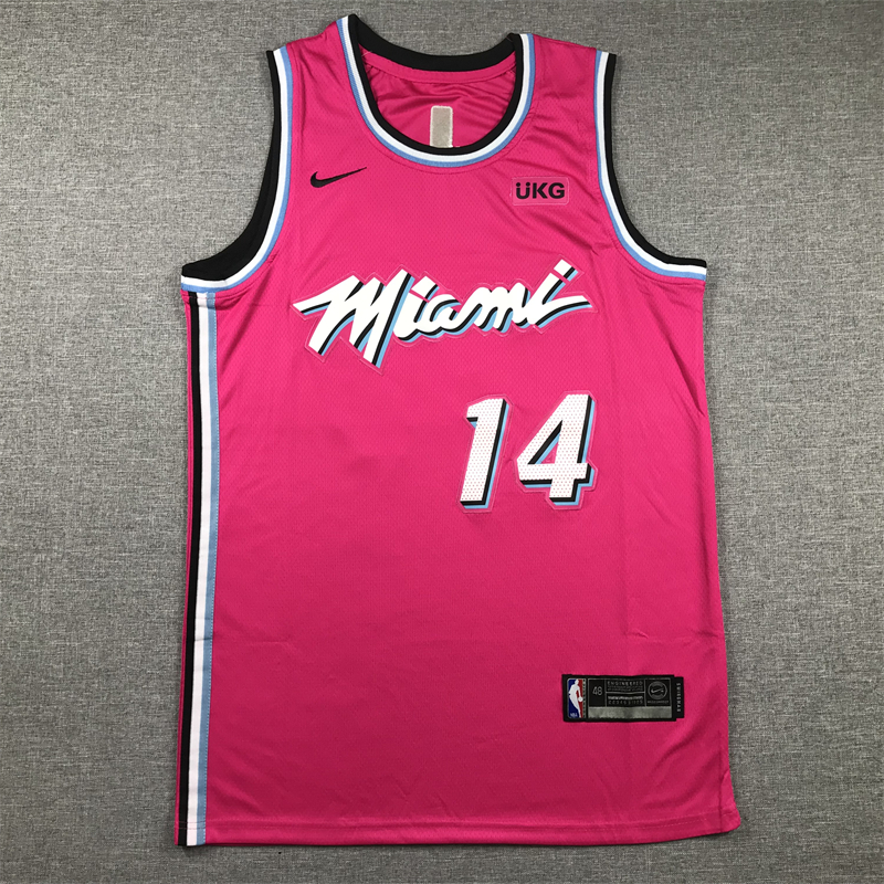 Men's Miami Heat Tyler Herro #14 Pink 2020/21 Swingman Jersey