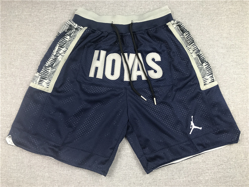 Men's Georgetown Hoyas NCAA Basketball Navy Pocket Shorts