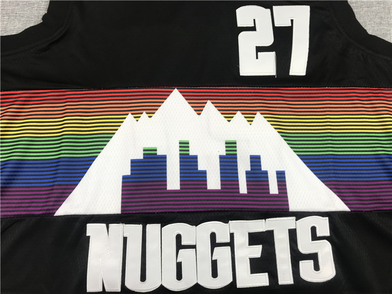 Men's Denver Nuggets Jamal Murray #27 NBA Black Player Jersey