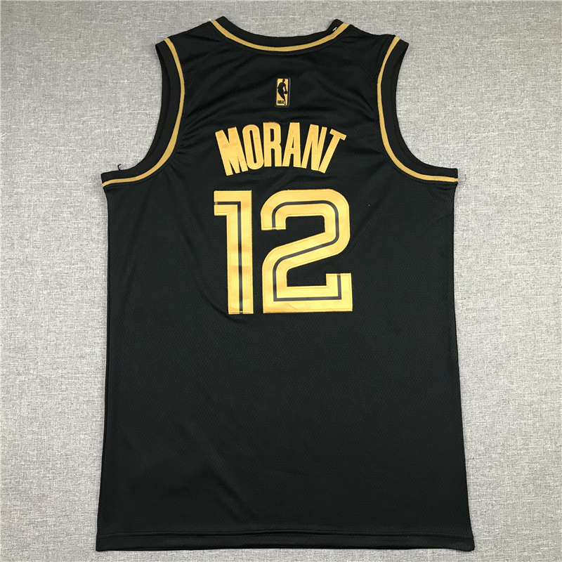 Men's Memphis Grizzlies Ja Morant #12 Black Replica Fast Break Jersey