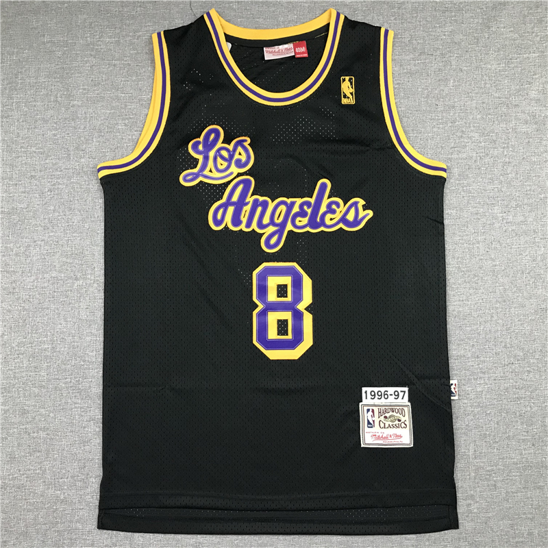 Men's Los Angeles Lakers Kobe Bryant #8 Black Classics Player Jersey
