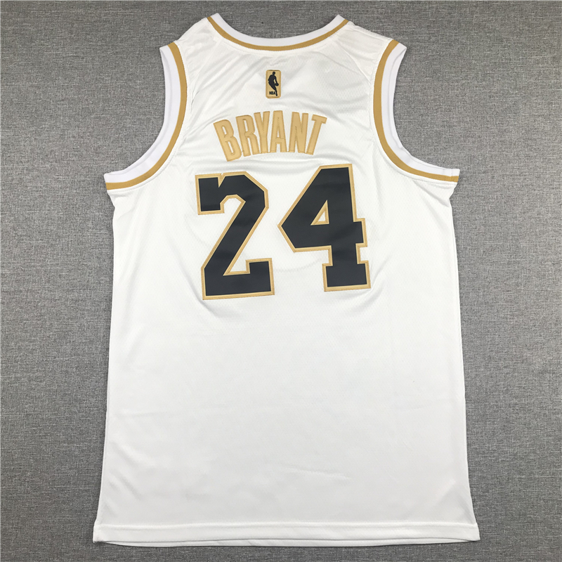 Men's Los Angeles Lakers Kobe Bryant #24 White Swingman Jersey