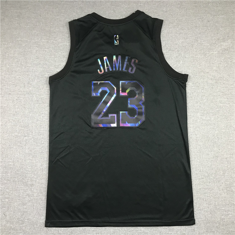 Men's Los Angeles Lakers LeBron James #23 Black Player Jersey