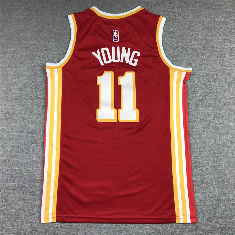 Men's Atlanta Hawks Trae Young #11 Red 2019/20 Swingman Jersey