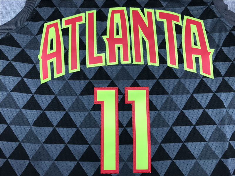 Men's Atlanta Hawks Trae Young #11 Black Swingman Jersey