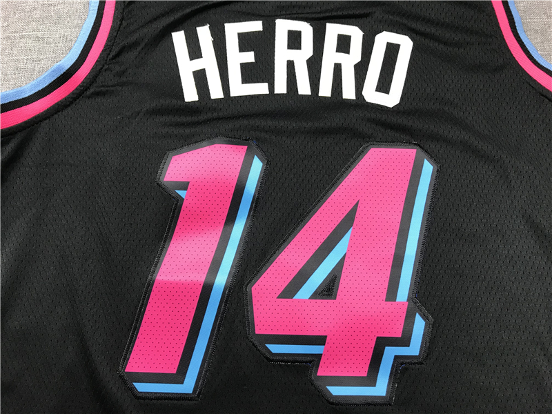 Men's Miami Heat Tyler Herro #14 Black 2020/21 Swingman Jersey