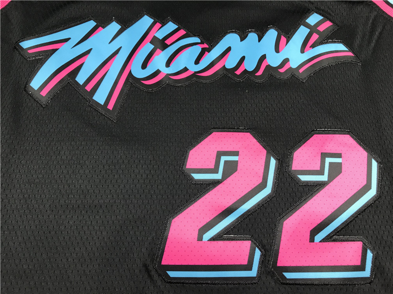 Men's Miami Heat Jimmy Butler #22 NBA Black Swingman Jersey