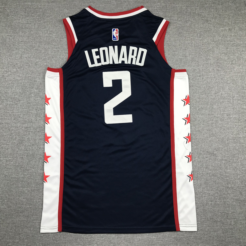 Men's LA Clippers #2 Kawhi Leonard  Swingman Jersey Retro