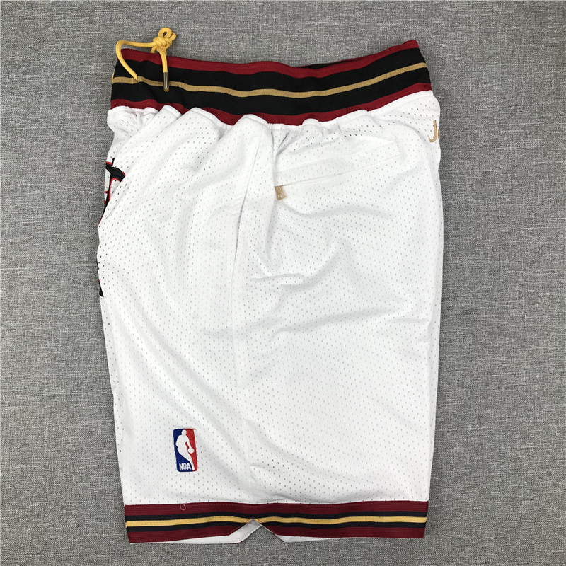 Men's Philadelphia 76ers White 1996-97 Hardwood Classics Basketball Shorts