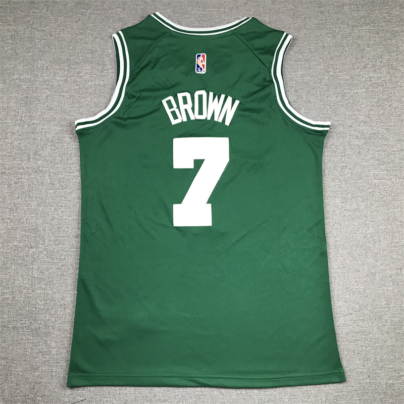 Men's Boston Celtics Jaylen Brown #7 Green 2022/23 Swingman Jersey - Icon Edition