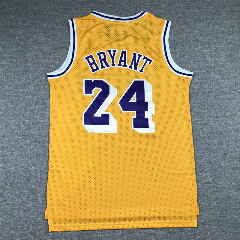 Men's Kobe Bryant Los Angeles Lakers #24 NBA Jersey - Retro Yellow