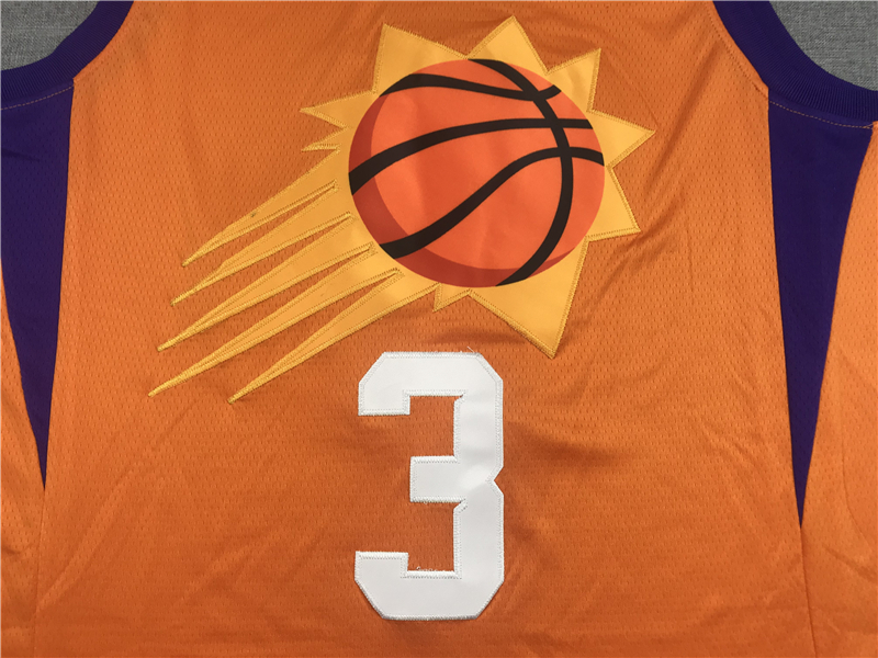 Men's Phoenix Suns Chris Paul #3 Orange Fast Break Team Replica Jersey