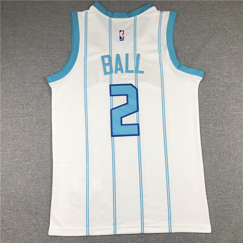 Men's Charlotte Hornets #2 LaMelo Ball White 2020-21 swingman jersey