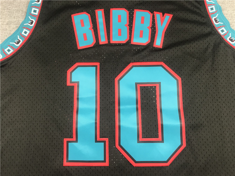 Men's Memphis Grizzlies Mike Bibby #10 Black Classics Swingman Jersey