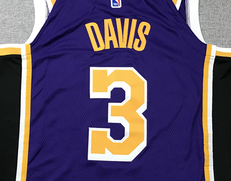 Men's Los Angeles Lakers Anthony Davis Purple #3 Swingman Jersey