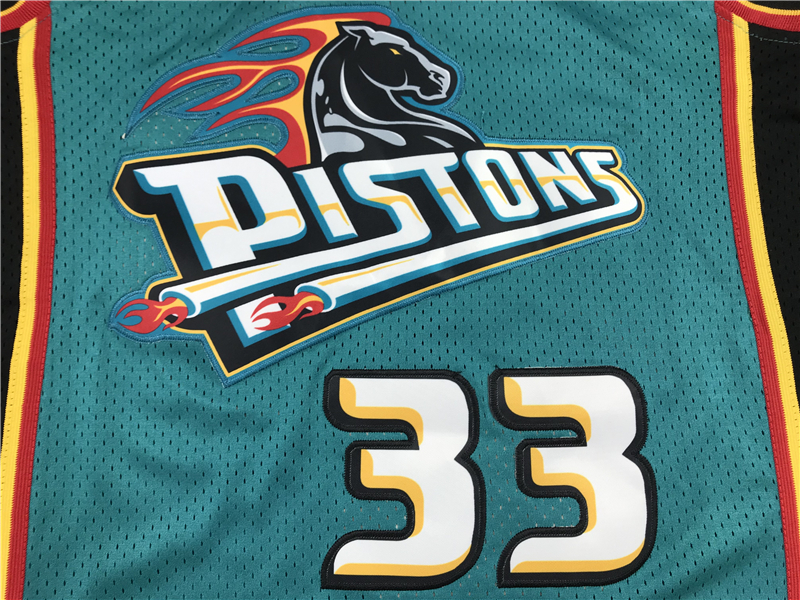 Men's Detroit Pistons Grant Hill 1998-99 Green Hardwood Classics Swingman Jersey