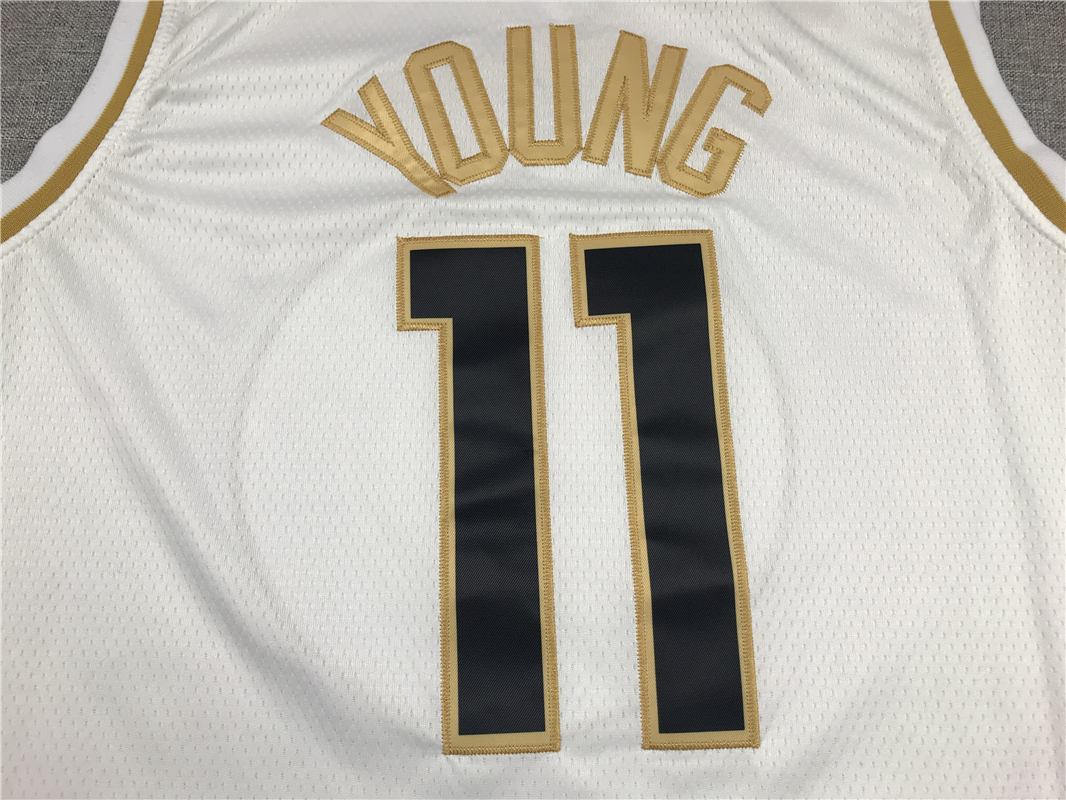 Men's Atlanta Hawks Trae Young #11 White Swingman Jersey