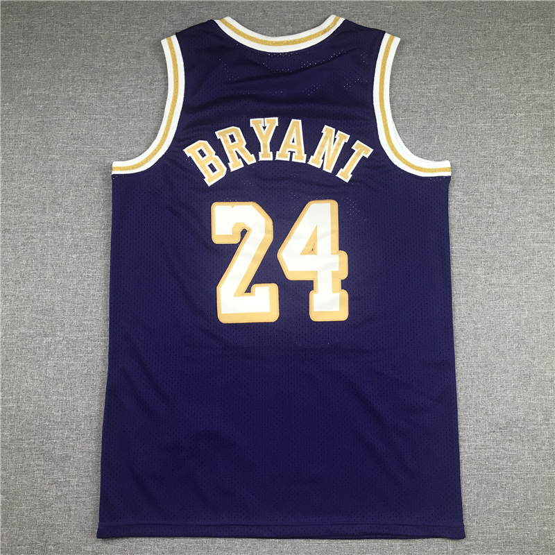 Men's Los Angeles Lakers Kobe Bryant Purple Hardwood Classics Player Jersey