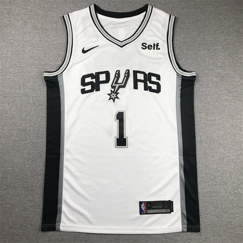 Men's San Antonio Spurs Victor Wembanyama #1 White 2022/23 Swingman Jersey - Association Edition
