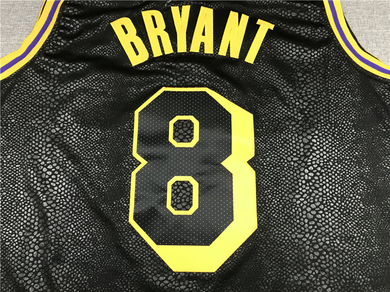 Men's Los Angeles Lakers Kobe Bryant #8 Black Swingman Player Jersey