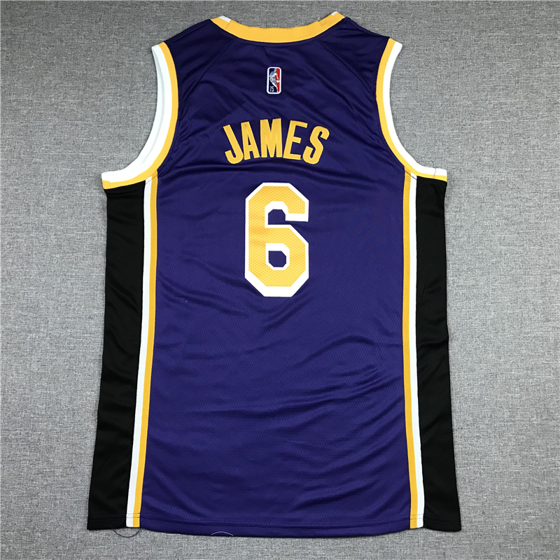 Men's Los Angeles Lakers LeBron James #6 Purple 2022/23 Swingman Player Jersey