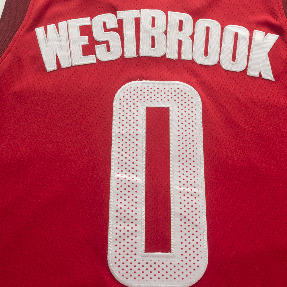 Men's Houston Rockets Russell Westbrook #0 NBA Red Classics Swingman Jersey
