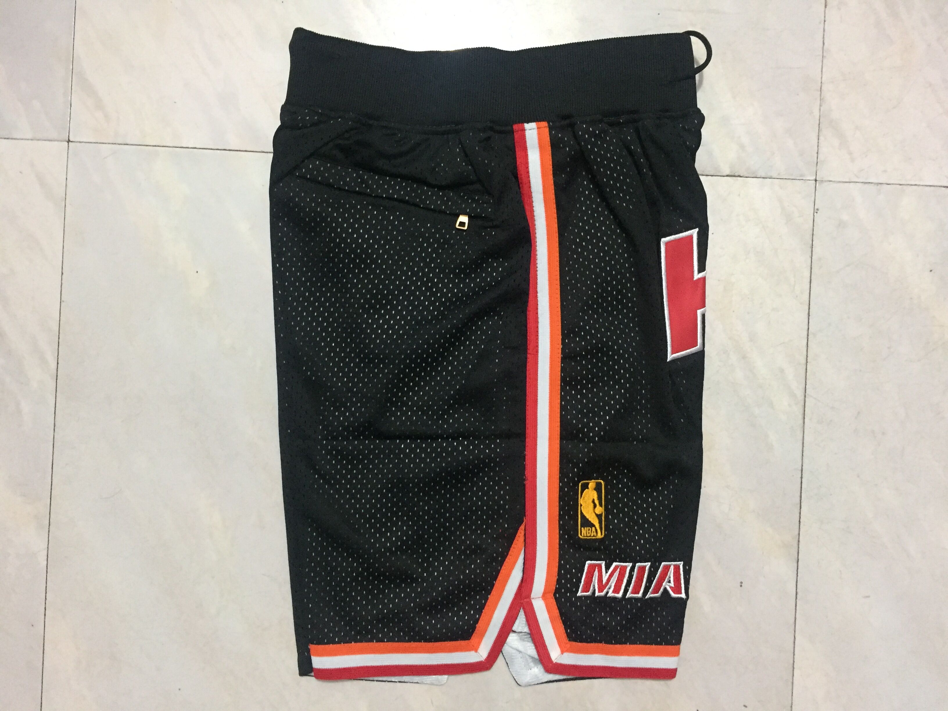 Men's Miami Heat Black Basketball Shorts