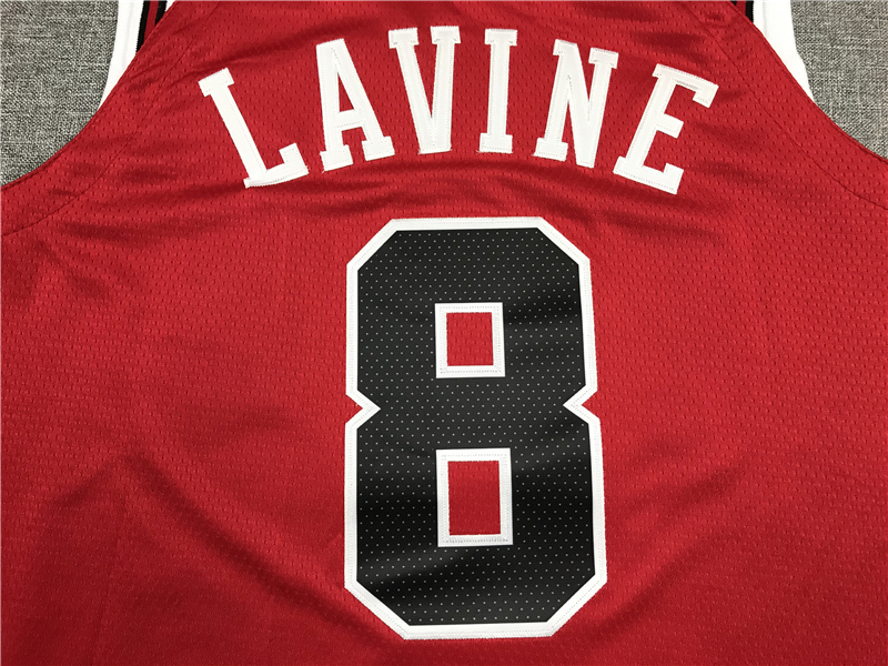 Men's Chicago Bulls Zach LaVine #8 Red Fast Break Player Jersey