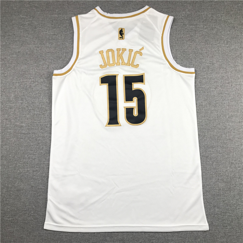 Men's Denver Nuggets Nikola Jokic #15 White Swingman Player Jersey