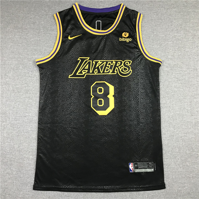 Men's Los Angeles Lakers Kobe Bryant #8 Black Swingman Player Jersey