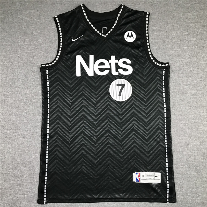 Men's Brooklyn Nets Kevin Durant #7 Black 2020/21 Swingman Player Jersey
