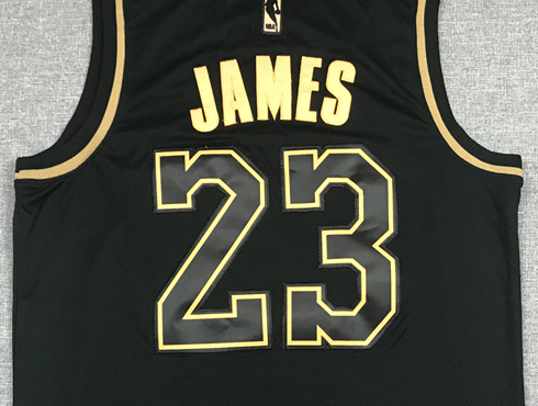Men's Los Angeles Lakers LeBron James #23 NBA Black Swingman Player Jersey