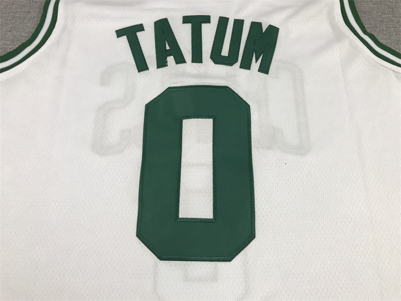 Men's Boston Celtics Jayson Tatum #0 NBA White Swingman Jersey
