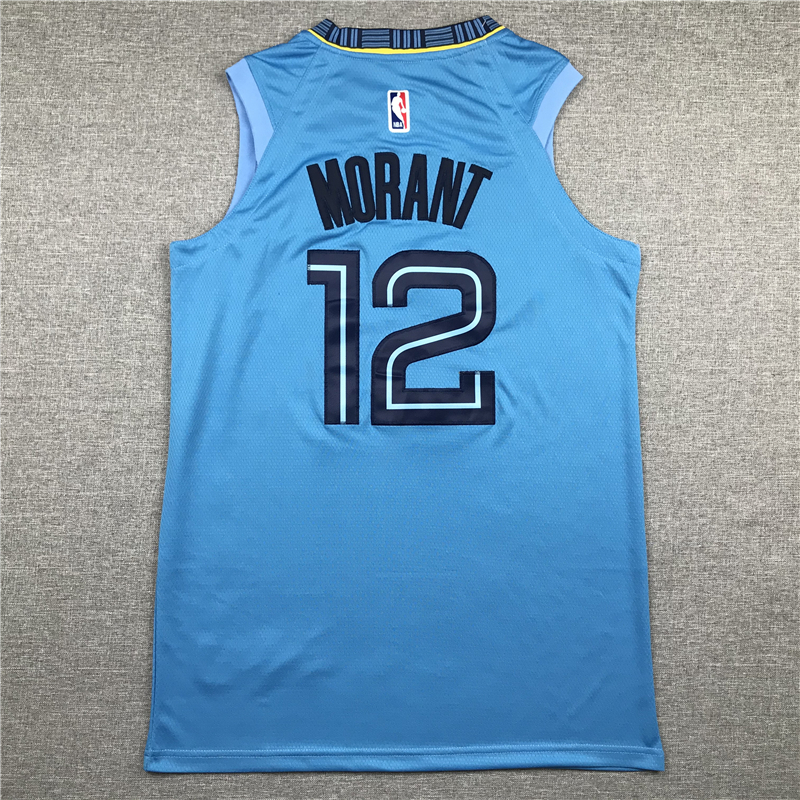 Men's Memphis Grizzlies Ja Morant #12 Blue Replica Fast Break Jersey
