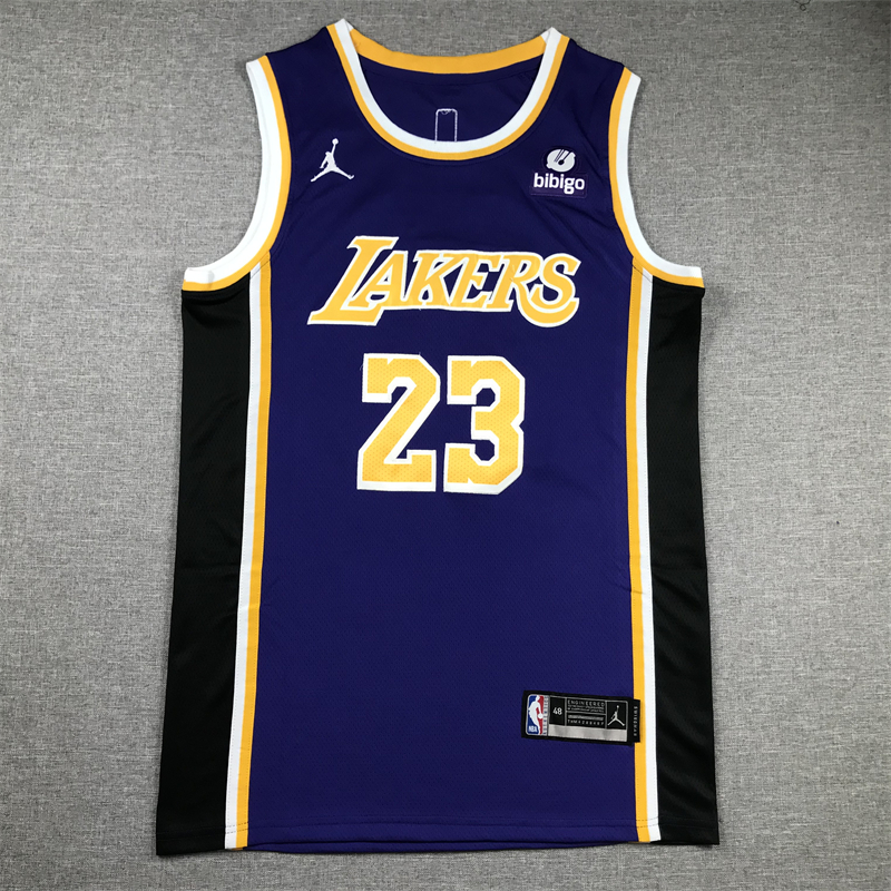 Men's Los Angeles Lakers LeBron James #23 NBA Purple Swingman Jersey