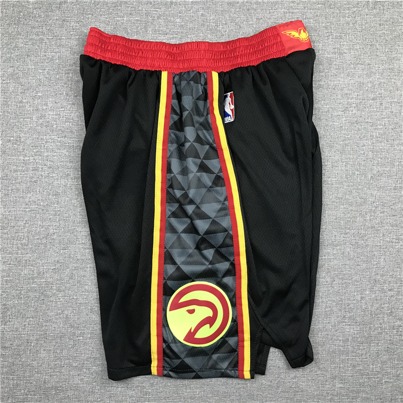 Men's Atlanta Hawks Black Basketball Retro Shorts