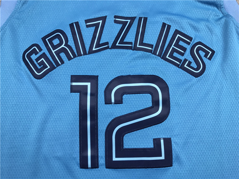 Men's Memphis Grizzlies Ja Morant #12 Blue Replica Fast Break Jersey